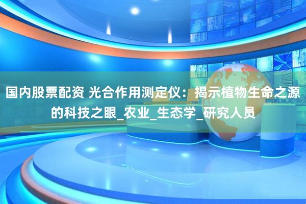 国内股票配资 光合作用测定仪：揭示植物生命之源的科技之眼_农业_生态学_研究人员